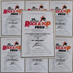 7 Urkunden bein Dt. Rock- und Poppreis für RT-Projekt
